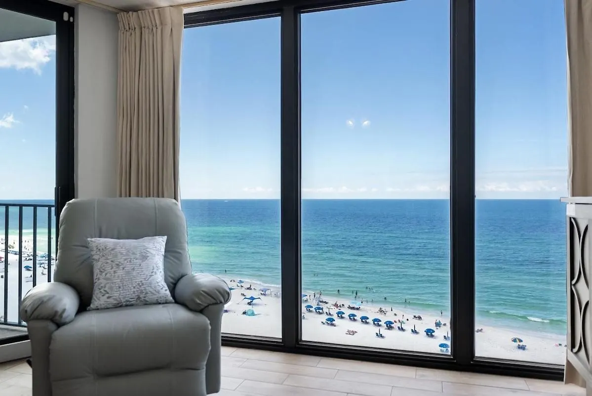 شقة Edgewater T2 #911 Sleeps 10 With Amazing Sunsets! بنما سيتي بيتش 0*,